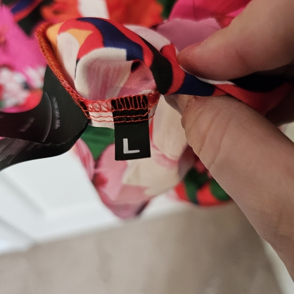 Ami Mens Floral Print Shirt with Camp Collar Size L - Picture 4 of 6